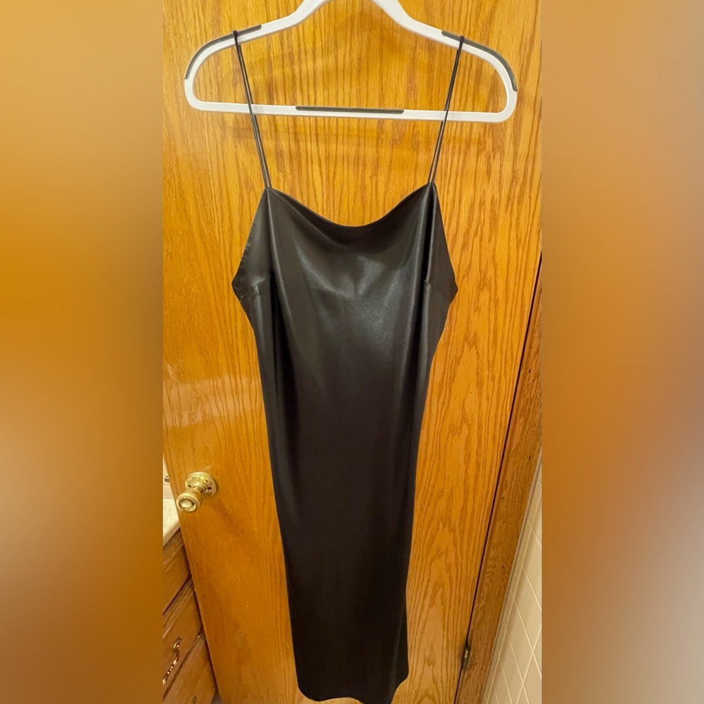 Black slip dress